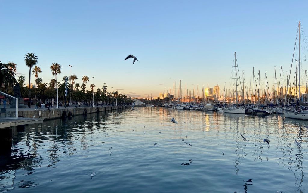 Strand und Yachthafen Barcelona