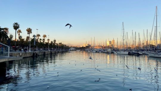 Strand und Yachthafen Barcelona